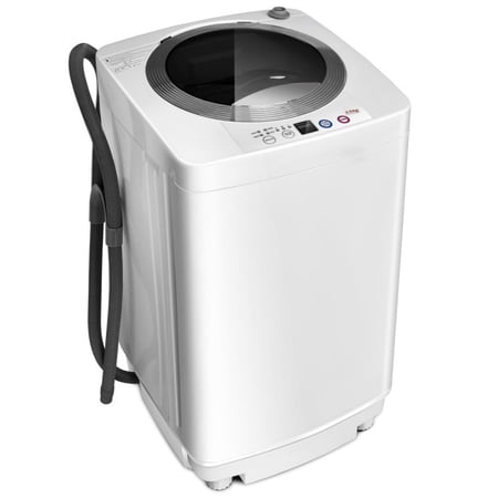 RUIE Portable Washing Machine,7.7 Lbs Full-Automatic Washer with 5 Programs and 3 Water Levels,Stainless Steel Tub,Drain Pump,Compact Washer for Apartment Dorm RV