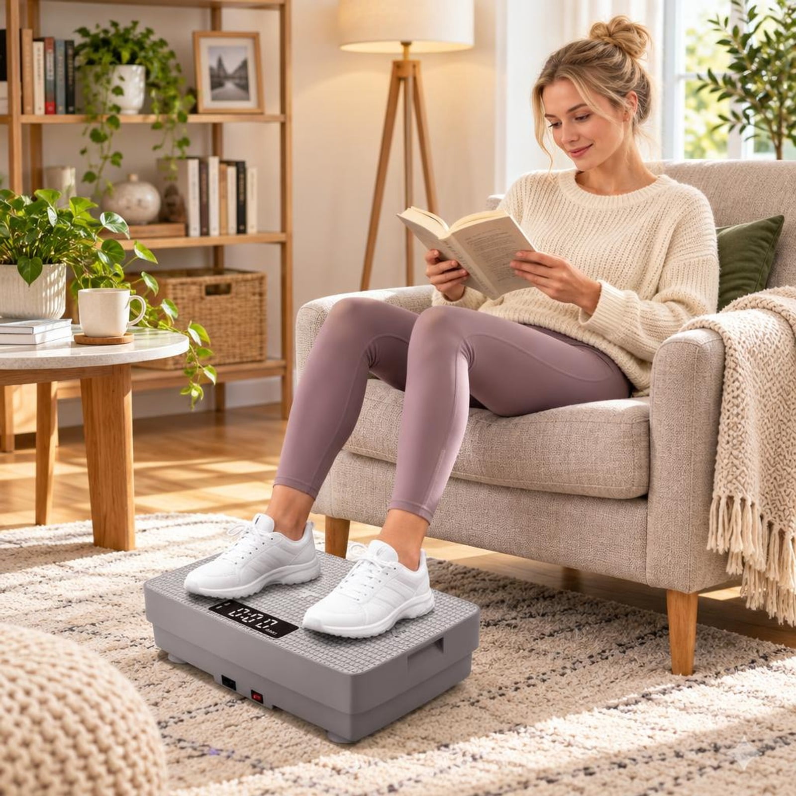 RUIE Vibration Plate Exercise Machine with Gravity Sensor and Remote ...