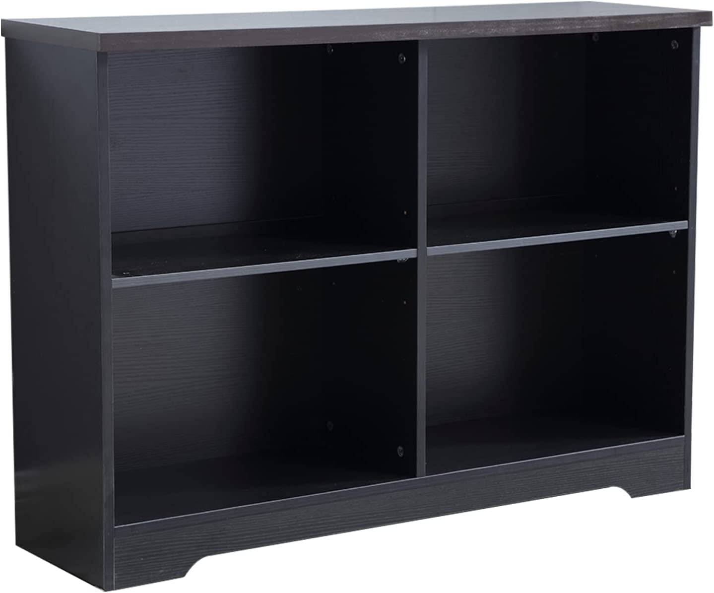RUIENHOME Industrial Storage Cube Wood Bookcase
