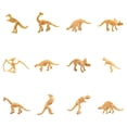 thumbnail image 1 of RUIG 12 Pcs Dinosaur Fossil Skeletons Figures - Mini Dinosaur Figurines for Toddler Kids - Dino Bones Cake Topper Party Favors, Ideal Gift for 3 4 5 6 Boys Girls, 1 of 9