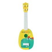RUIG 13.7 Inch Guitar Toy Ukulele Toy 4 Strings Early Educational Instruments Dinosaur Musical Gift Musical Instruments Toys for Kids Toddlers Year of 3+