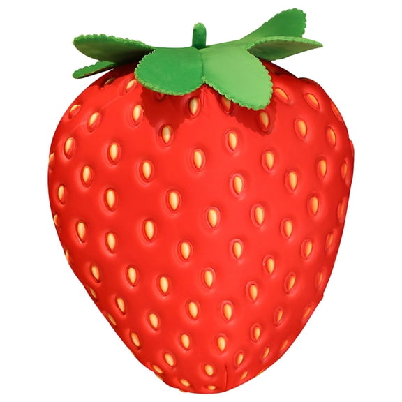 RUIG 15 Inch Strawberry Pillow, Cute Fruit Kids Pillow Stuffed Strawberry Plush Pillows Super Soft Girls Pillows Cushion Seat for Kids Toys Christmas Birthday Easter Gift