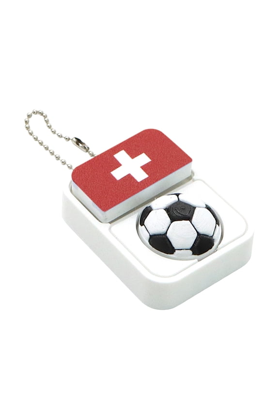 2026 Soccer Sports Balls Fidget Toys, 3D Printed Sensory Toy Clicker Keychain Fidget Toys for Relief Stress Autism Hyperactivity, Kids Adults Birthday Gifts