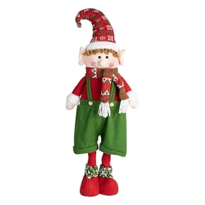 RUIG 24.4 Inches Christmas Elf Decorations,Christmas Spirit Dollss with Telescopic Length Leg,Festive Holiday Decorations for Christmas Party Favors Holiday Decor and More