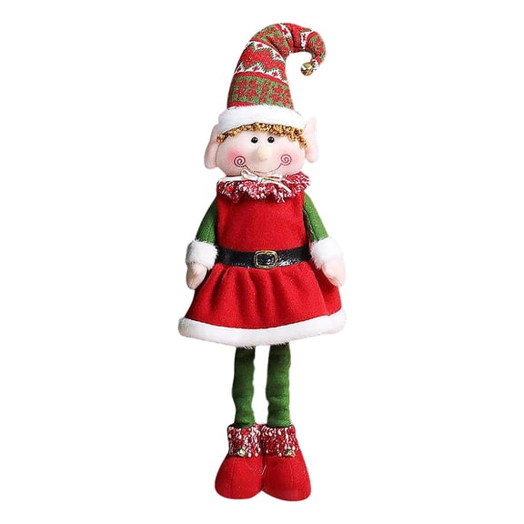 RUIG 24.4 Inches Christmas Elf Decorations,Christmas Spirit Dollss with Telescopic Length Leg,Festive Holiday Decorations for Christmas Party Favors Holiday Decor and More