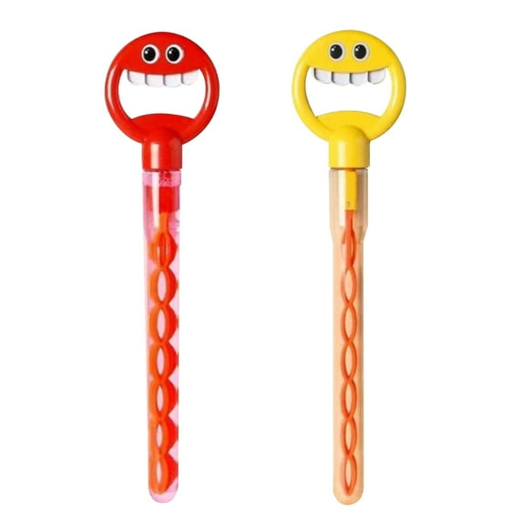RUIG 32 Hole Smiling Face Bubble Stick, Cute Five Claw Bubble Machine for Summer Toys Party Favor, 2024 Bubbles Refill Stick, for Indoors and Outdoors Parties
