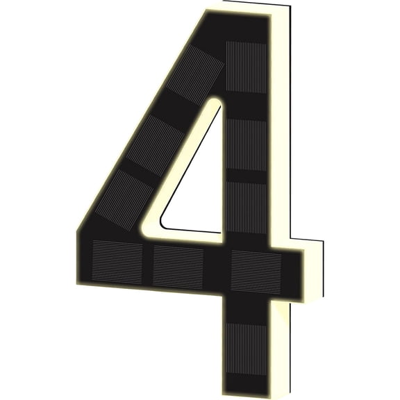 RUIG 4.7 Inch LED Illuminated House Numbers for Outside,Elegant Backlit Address Number,Waterproof Stainless Steel Plug-in Lighted Address Signs for House,Street,Hotel,Yard,Shop
