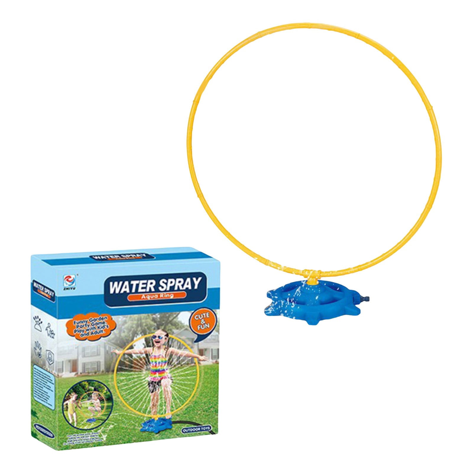 RUIG 59" Windmill Water Sprinkler for Kids Summer Toys, 360° Spinning Splash Water Toy, Outdoor Backyard Games Summer Fun for Boys Girls Dogs & Garden Watering