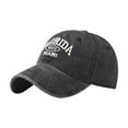 thumbnail image 1 of RUIG Alphabet Embroidery Solid Color Sun Hat Trend Personality Outdoor Print Breathable Mesh Hat Summer Shawl Wrap, 1 of 9