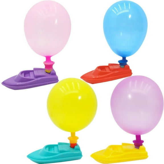 RUIG Balloon Boats Boat Race Toy Balloon Powered Boat | Balloons Powered Boat Toy Bath Time Balloon Toy Boat Funny Educational Scientific Tools for Boys Girls