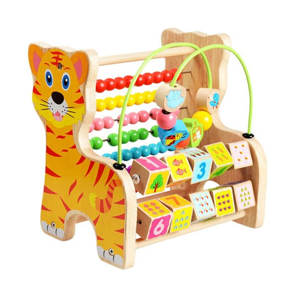 RUIG Bead Maze for Babies 6-12 Months,Kindergarten Kids Early Education Toys, Wooden Educational Abacus Beads Circle Toddler Toys - Great Gift for Babies Toddlers Girls and Boys