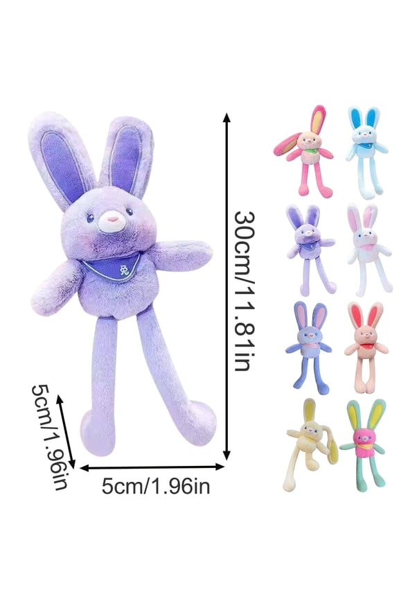 Bunny Stuffed Animal Toys, Easter Plush Bunny Rabbit Doll Plush Toys Soft Cotton Filling,Keychain Cute Stretchable Long Ears Bunny Doll, Girls First Friend Gifts for Birthday -12 in