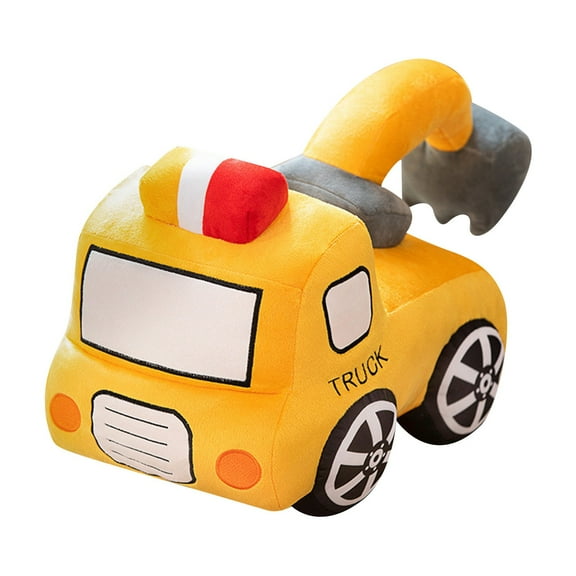 RUIG Car Plush Toy Soft Stuffed Car Plush Pillow Toy Soft Cloth Engineering Vehicle Stuffed Toys for Kids, Couch Decorative Pillow and Sleeping Companion for Toddlers Boys Girls Room Decor