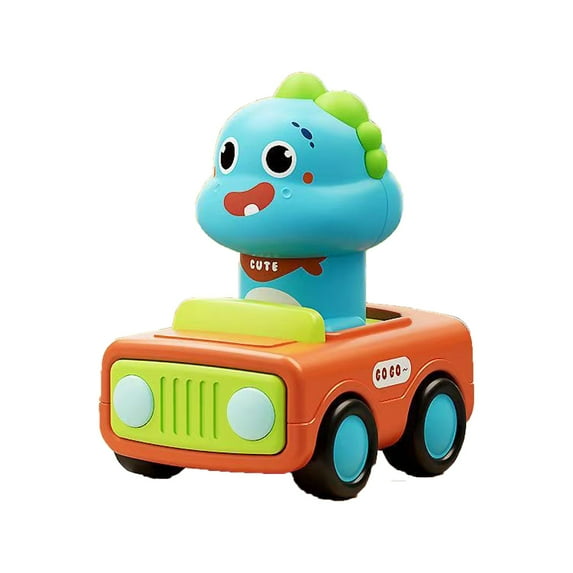 RUIG Car Toys for 1+ Year Old First Birthday Gifts for Boys,Press and Go Car Toys Baby Animal Racing Cars for Toddlers 1-3,Press and Go Toys Cars for Toddlers 1-3 Baby Toys,Easter Gift Toys