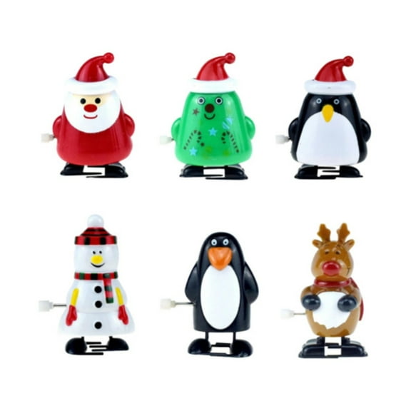 RUIG Christmas Clockwork Toy, Christmas Toys Party Favors Clockwork Toys, Christmas Goodie Bags Stuffers with Walking Snowman Christmas Tree for Xmas Stocking Stuffers Toys
