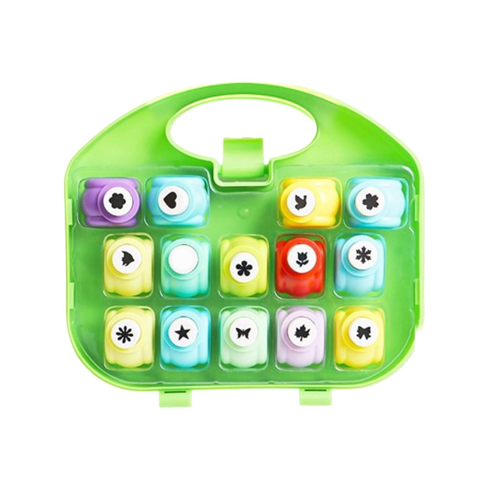 RUIG Creative Children's DIY Punch Craft Kit Craft Punch Shapes Set Creative Children's Craft Punch Shapes Set Craft Paper Punch Leaves Butterfly Heart Flower Punch DIY Project