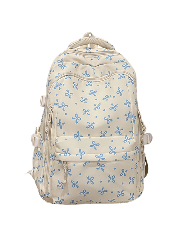 Cute School Backpack, Lightweight Casual Backpacks for Women, Classic Basic Water Resistant Casual Daypack, 16.9 Inch Laptop Bookbag for College High School Work Travel