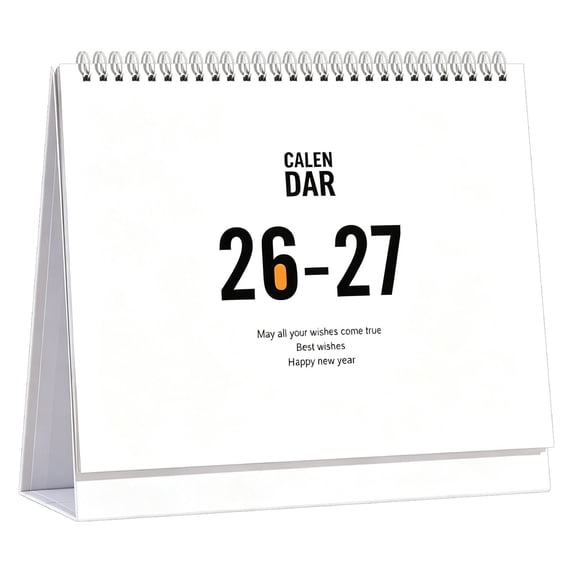 RUIG Desk Calendar 2026-2027 - Standing Flip Desktop Calendar 2026-2027 from July 2026 to December 2027, 18 Month, Desktop Calendar for Office School Home, Seasonal Watercolor