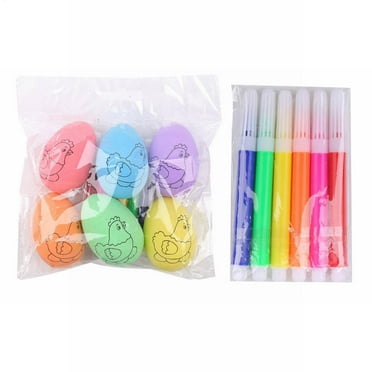 RUIG Easter Eggs Easter Basket Stuffers -12Pcs Easter Egg Decorating Kit, Easter Eggs Painting Kit for Hunts Activity Easter Decor, DIY Egg Dye Coloring Kit,Easter Gifts For Kids