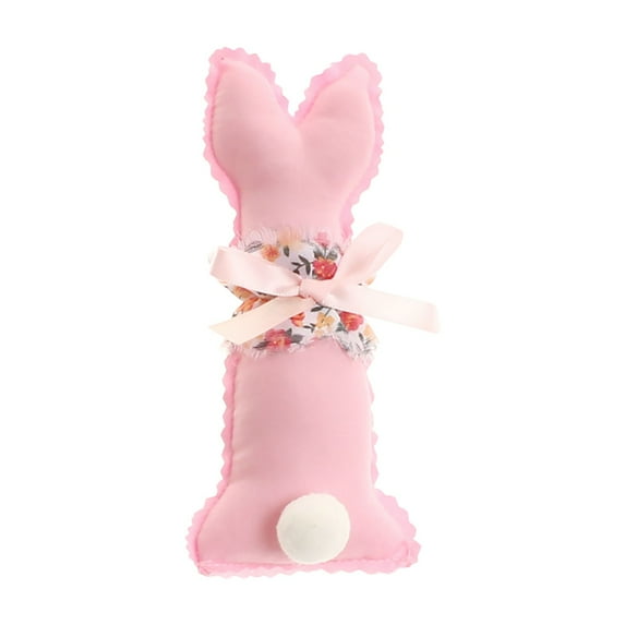 RUIG Easter Fabric Bunnies Farmhouse Rustic Bunny Spring Decor Vintage Plaid Easter Rabbit Decor Spring Stuffed Animal for Home Tiered Tray Basket Bowl Filler Rabbit Collections