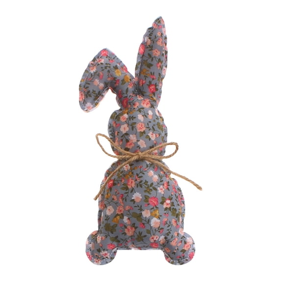 RUIG Easter Ornaments Easter Tray Basket Decorations Fabric Bunny Ornament Easter Basket Bowl Fillers for Tiered Tray Desk Table Top Wedding Home Easter Centerpiece Decor (Floral)