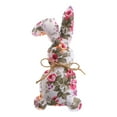 thumbnail image 1 of RUIG Easter Rustic Bunnies, Farmhouse Easter Decor Bunny Stuffed Fabric Rabbit Spring Decor for Easter Home Desk Counter Tiered Tray Basket Bowl Fillers Rabbit Collections(Floral), 1 of 7
