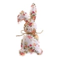thumbnail image 1 of RUIG Easter Rustic Bunnies, Farmhouse Easter Decor Bunny Stuffed Fabric Rabbit Spring Decor for Easter Home Desk Counter Tiered Tray Basket Bowl Fillers Rabbit Collections(Floral), 1 of 7