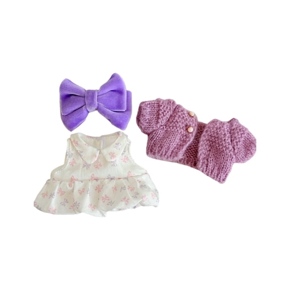 RUIG Fashion Doll Clothes Outfit Set for 17cm Dolls - Premium Fashion for Doll Outfit with Accessories, Fashions Stylish Luxury Chic Doll Clothes Set Style Set (NO Doll Included)