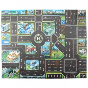 RUIG Foldable Baby Play Mat for Floor, 39x51 Extra Large Play Mat, Baby Play Mat for Kids Under 7 Years Old Large Baby Crawling Mat Traffic Parking Lot Pattern Game Playing Mat