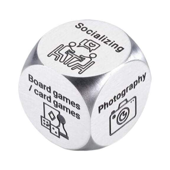 RUIG Food Dice Decider, Valentines Day Gifts for Her Him, Date Night Dice,Stocking Stuffers Couple Gift 11th Anniversary Steel Date Night Gifts for Husband Wife for Wedding Valentines Birthday