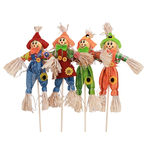 RUIG Halloween Decoration Outdoor, Fall Scarecrow Decor, Standing Scarecrow Decorations for Garden, Home, School, Yard, Porch, Thanksgiving Décor