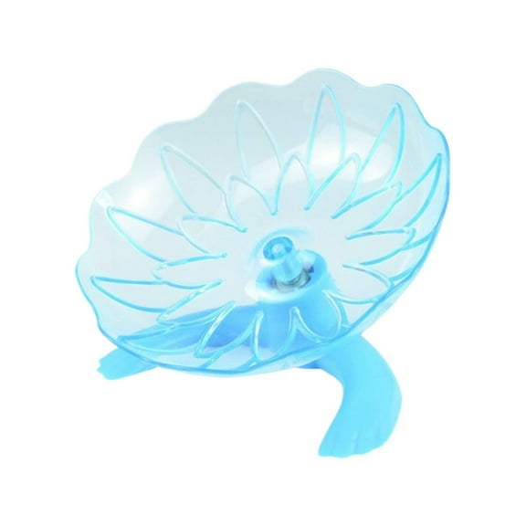 RUIG Hamster Flying Saucer Silent Running Exercise Wheel for Hamsters, Gerbils, Mice and Other Small Pets Silent Running Wheel Hamster Wheel,Durable Acrylic with Non-Slip Base (Easy Clean)