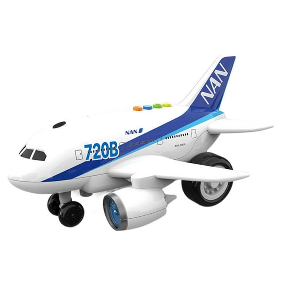 RUIG Kids Airplane Toy for Boys & Girls,Airplanes with Flashing Lights, Music & Sound,Push and Go Toddler Airplane Toy,Friction Toy Airplanes,Plane Gift Toys for Kids Ages 18 Months Old and Above