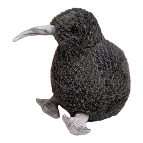 RUIG Kiwi Bird Plush Toy,Stuffed Animal Furry Kiwi Plushie Doll,Soft Fluffy Like Real Bird Hugging Toy -Cute Little Bird Kiwi Plushie as Gift for Your Kids Friends,Bird Toys for Kids &Birders