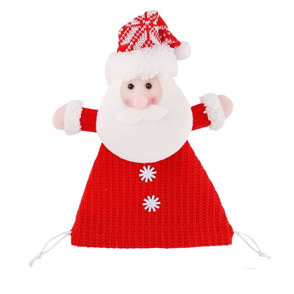 RUIG Knitted Christmas Dolls -Xmas 3D Santa Claus Snowman Doll Gift, Cute Wool Crochet Doll for Room Office Desktop Stockings Party Supplies Decoration Birthday Gifts
