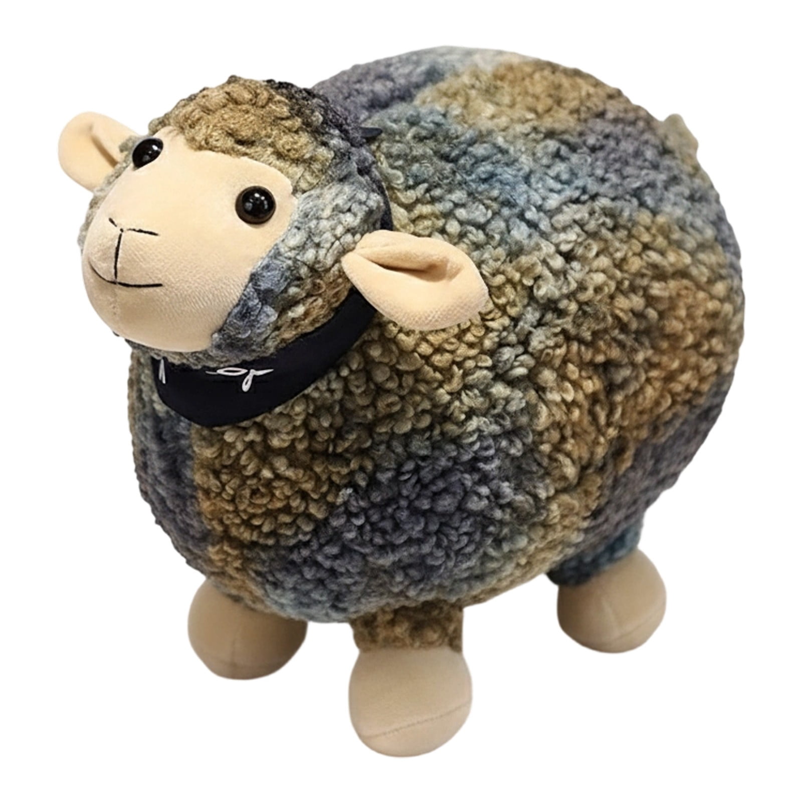 RUIG Lamb Plush Toy, Realistic Sheep Stuffed Animal Toy Characters Stuffed Filled in Limbs 3.9 Inch Soft Huggable for Kids with Stuffed Animals Easter Baptism Gift for Girls Boys