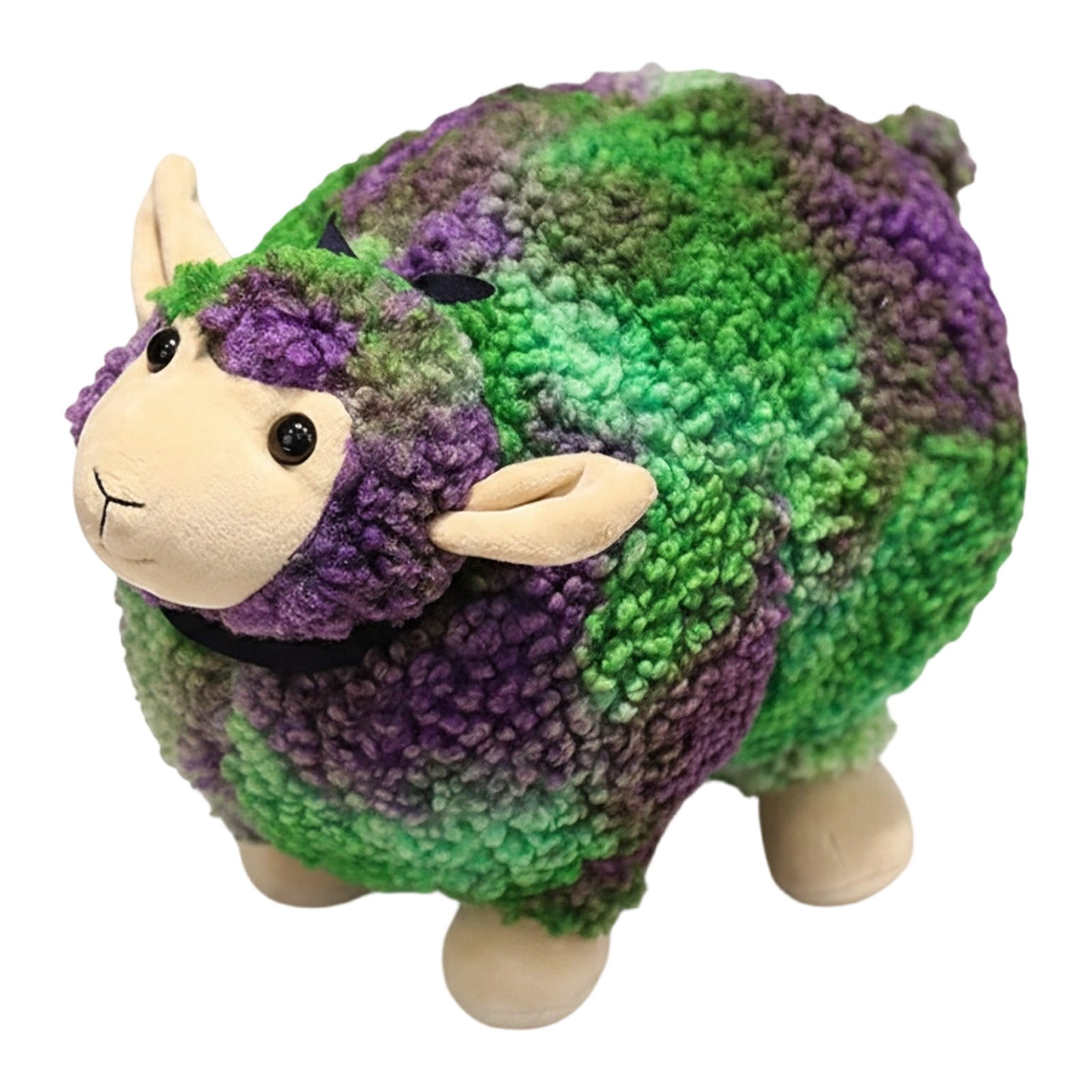 RUIG Lamb Plush Toy, Realistic Sheep Stuffed Animal Toy Characters Stuffed Filled in Limbs 3.9 Inch Soft Huggable for Kids with Stuffed Animals Easter Baptism Gift for Girls Boys