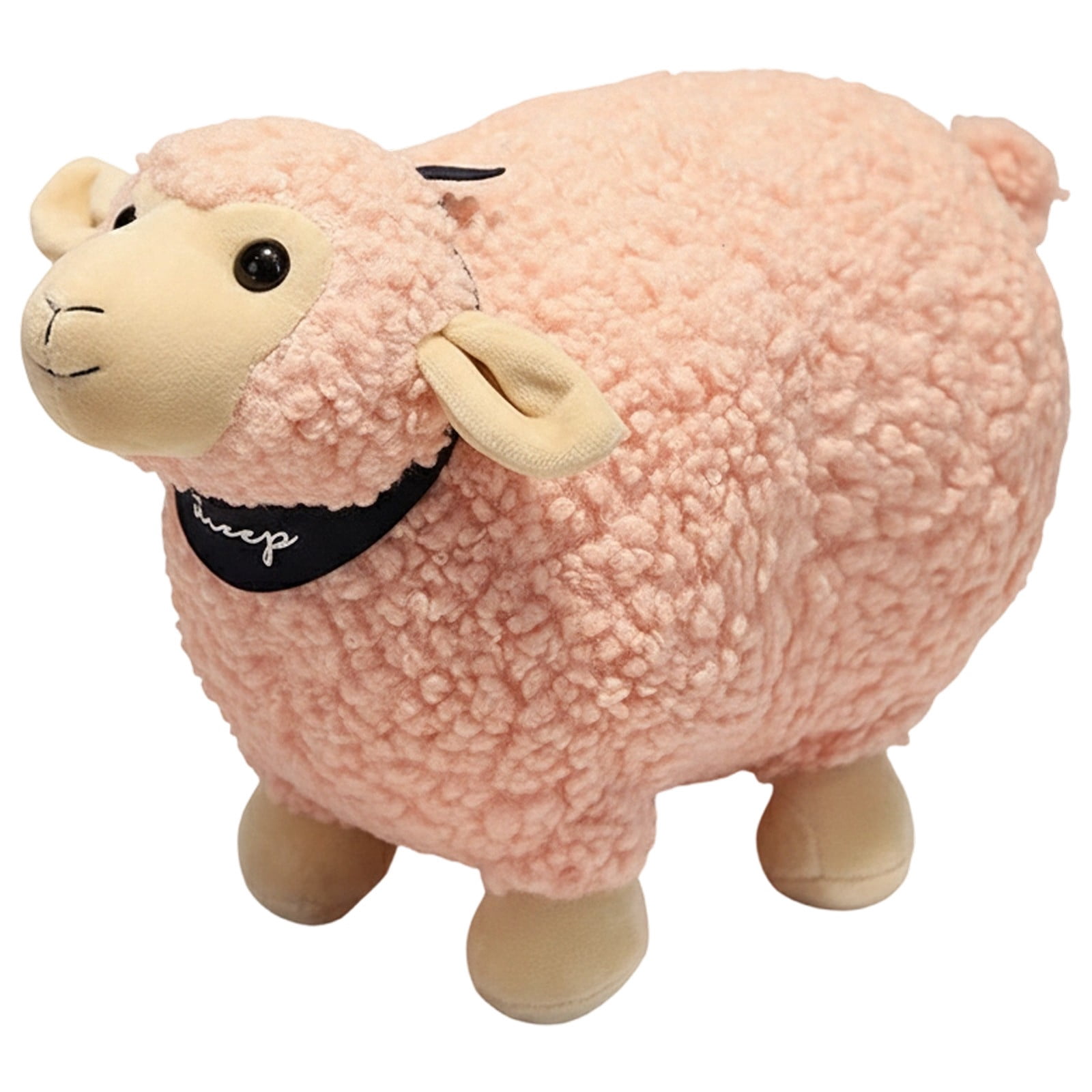 RUIG Lamb Plush Toy, Realistic Sheep Stuffed Animal Toy Characters Stuffed Filled in Limbs 3.9 Inch Soft Huggable for Kids with Stuffed Animals Easter Baptism Gift for Girls Boys