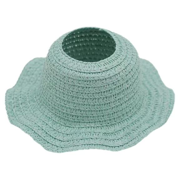 RUIG Mini Straw Hats - Mini Sombrero Hats for Doll Dress Up & DIY Crafts Accessories, Comfortable Wide Brim Hat for Small Dolls,Portable Wide Brim Hat for 15cm & 17cm Dolls