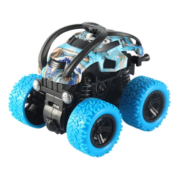 RUIG Monster Truck for Boys 3 4 5 6 7 Year Old, Push and Go Friction Powered Car Toys, Double-Directions Inertia Pull Back Vehicle Set,Birthday Party Gift for Kids