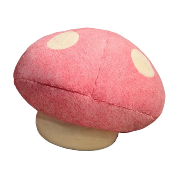 RUIG Mushroom Pillow -Mushroom Shaped Stuffed Plush Throw Pillow -13.8 Inch Cute Stuffed Mushroom, Plush Toy Room Decor Gift for Kids and Adults,Kawaii Plush Valentines Birthdays Gift