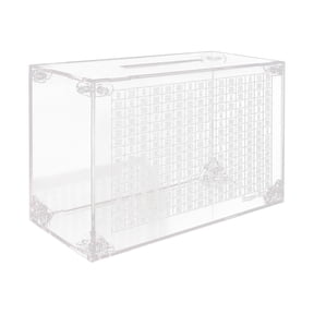 RUIG Piggy Bank for Adults, ‌Clear Acrylic 1000 -5000 -10000-Coin Savings Challenge Box - Lockable Money Storage with Digital Counter & USB Port, Budget Tracker for Cash/Checks (9"x6")‌