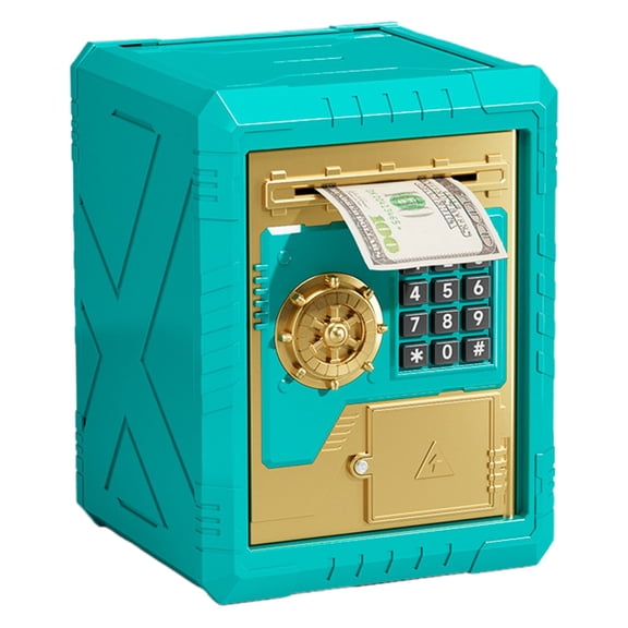 RUIG Piggy Bank Electronic Mini ATM for Kids Baby Toy, Real Money Cash Coin Can Saving Box Electronic Money Safe Bank, Hot Gift for 4 7 8 9 10 11 Year Old Boys Girls