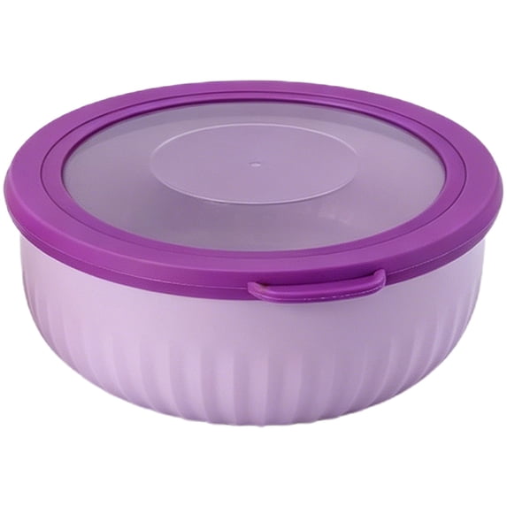 RUIG Plastic Mixing Bowl Set with Lids for Kitchen, Lightweight Storage Bowls, Large Salad Bowls for Baking, Prepping, Cooking and Serving Food, Dishwasher & Microwave Safe