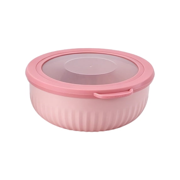 RUIG Plastic Mixing Bowl Set with Lids for Kitchen, Lightweight Storage Bowls, Large Salad Bowls for Baking, Prepping, Cooking and Serving Food, Dishwasher & Microwave Safe