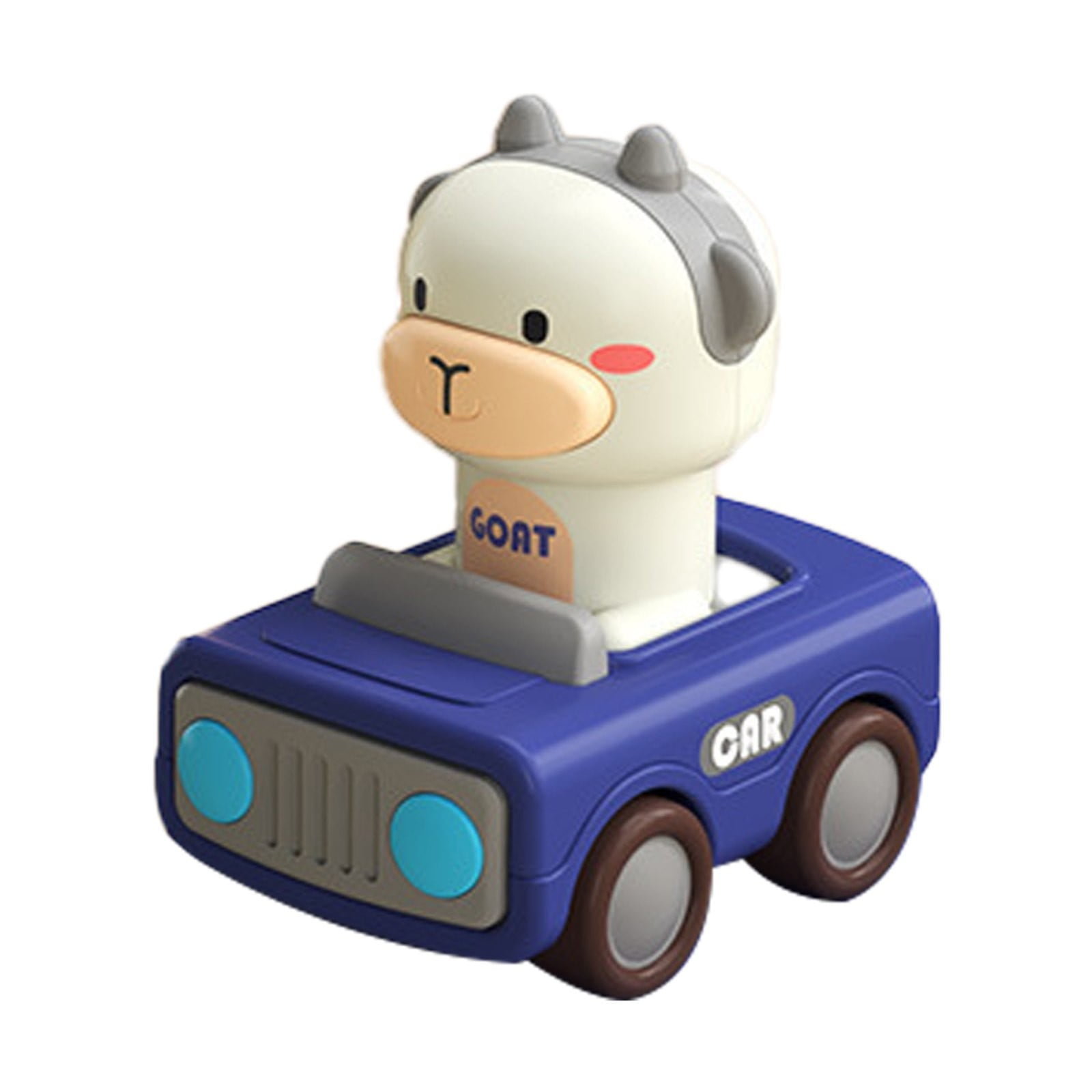 RUIG Press and Go Car Toys for Toddlers 1-3, Baby Animal Racing Cars ...