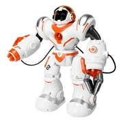 RUIG Programmable LED RC Robot Toys -Smart Programmable,Dancing Remote Control Robot with 50 Actions,Supporting 24 Changing Expression,Interactive 14 Walking Singing Dancing Robot,Launcher