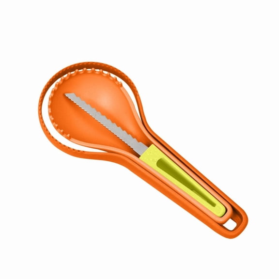 RUIG Pumpkin Carving Tools - Halloween 3-in-1 Nesting Pumpkin Tool Set,Stainless Steel Tools Carving Kit for Halloween Decoration Jack-O-Lanterns, Gift for Halloween, Orange