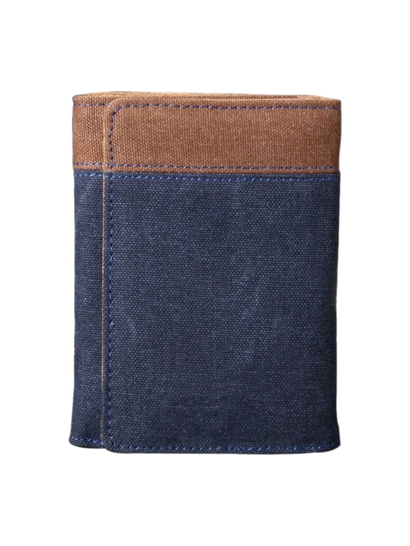 RFID Blocking Canvas Wallet for Men and Women - Tri-Fold Canvas Short Wallet, RFID Blocking Credit Card Holder with Multiple Slots, Slim Minimalist Purse Money Organizer