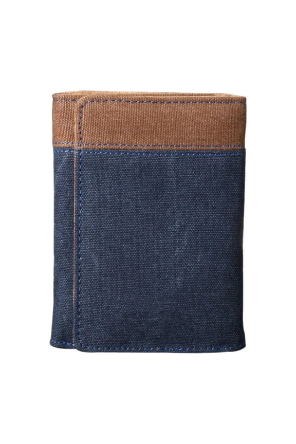 RFID Blocking Canvas Wallet for Men and Women - Tri-Fold Canvas Short Wallet, RFID Blocking Credit Card Holder with Multiple Slots, Slim Minimalist Purse Money Organizer